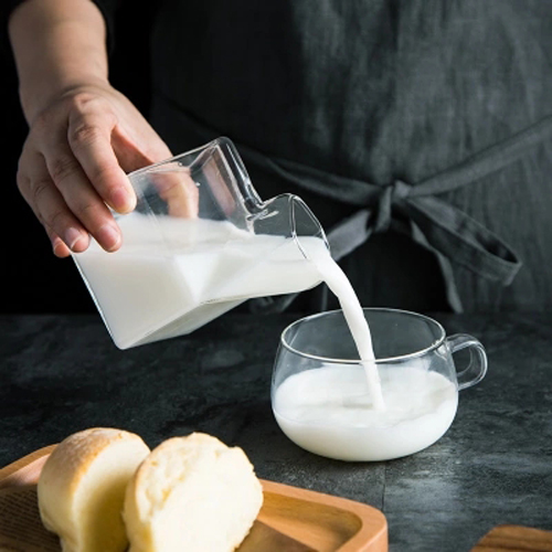 Box shaped milk&coffee mug