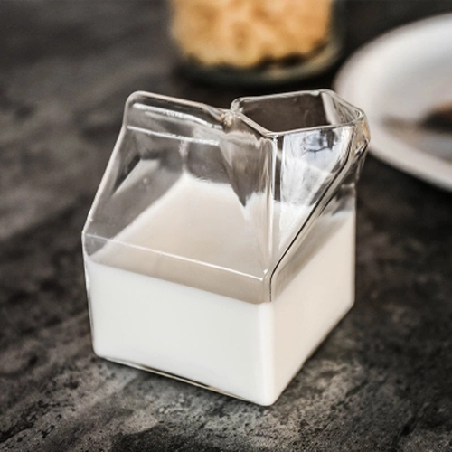 Box shaped milk&coffee mug