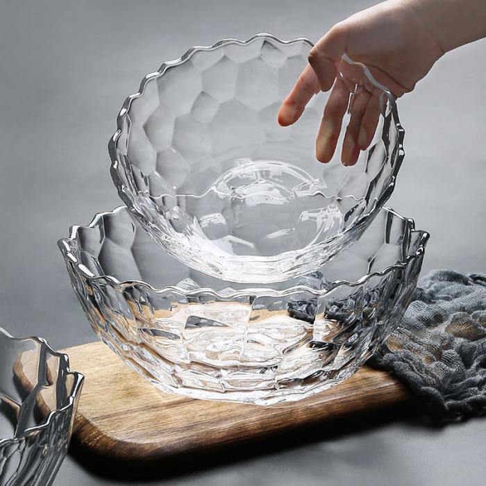 Honeycomb-like Salad Glass  Bowls