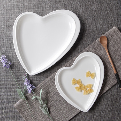 Heart-shape thin Porcelain Dish