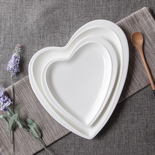 Heart-shape thin Porcelain Dish