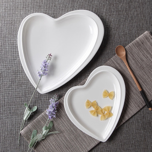 Heart-shape thin Porcelain Dish