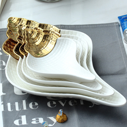 Conch-shape Ceramic Jewelry Tray