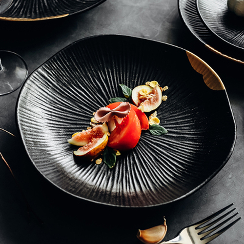 Creative Black& Goldern   Porcelain Colored Cutlery Sets