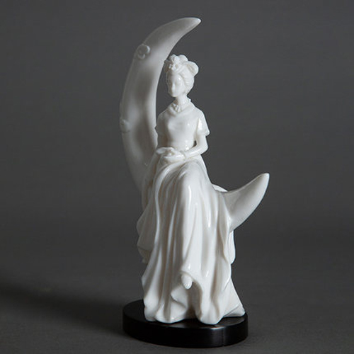 Porcelain Fairy  On The Moon