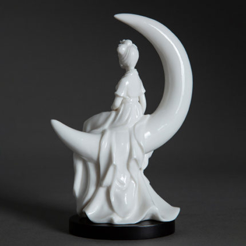 Porcelain Fairy  On The Moon