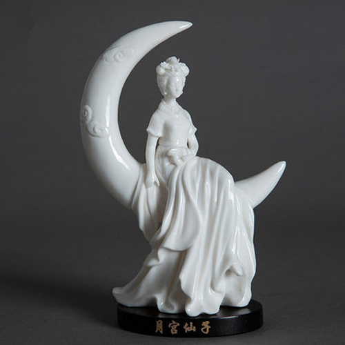 Porcelain Fairy  On The Moon