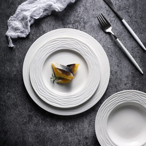 Creative  Relief  Porcelain Dish Sets