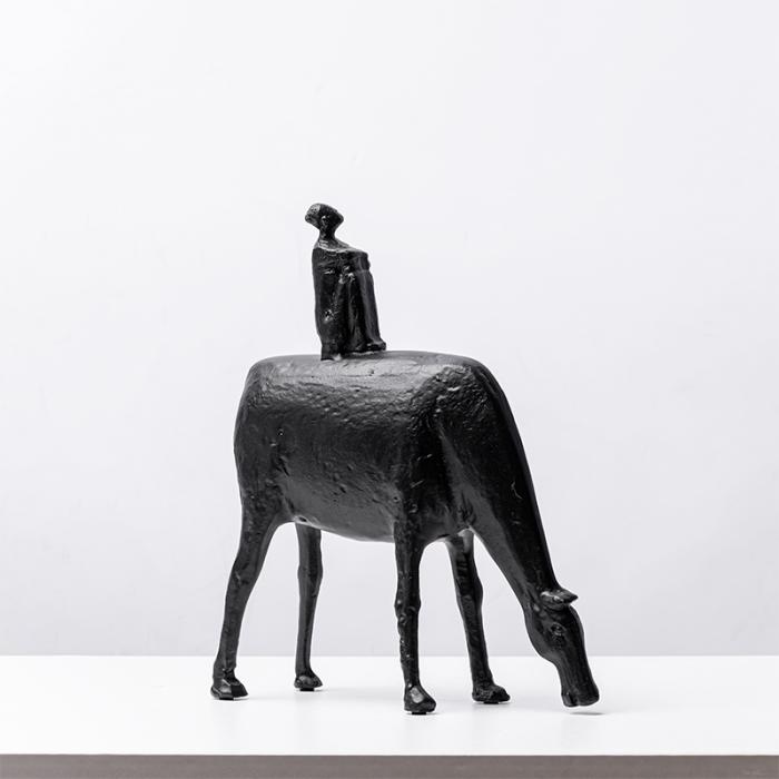 Resin Sculpture of Herdsman