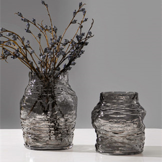 Stone-Surface Glass Vase