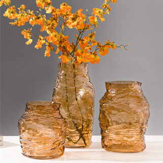 Stone-Surface Glass Vase