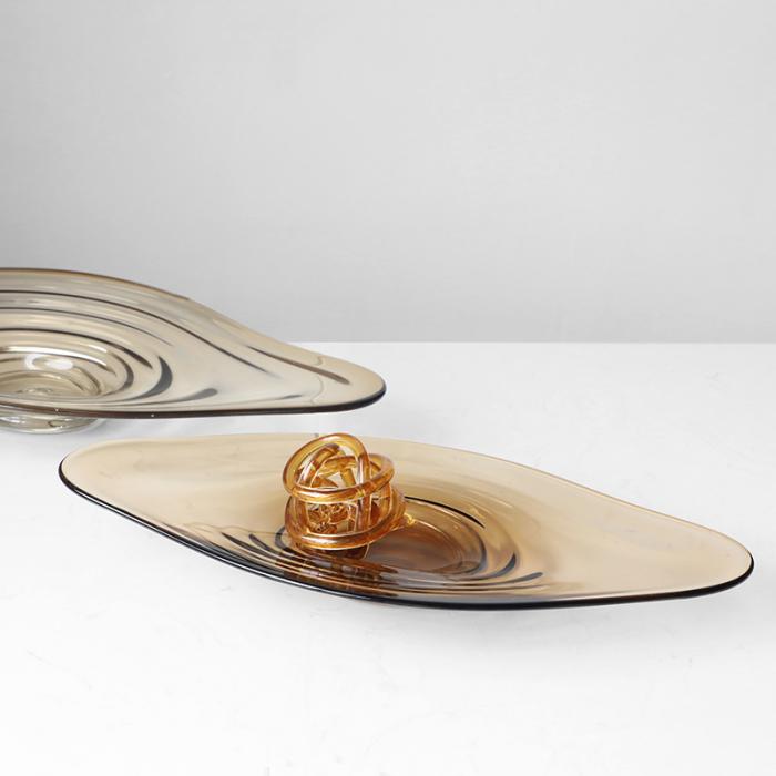 Irregular Glass  Tray