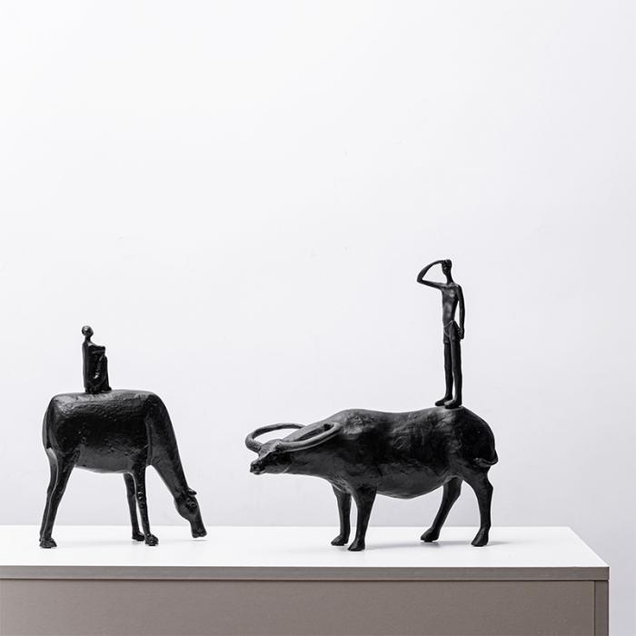 Resin Sculpture of Herdsman