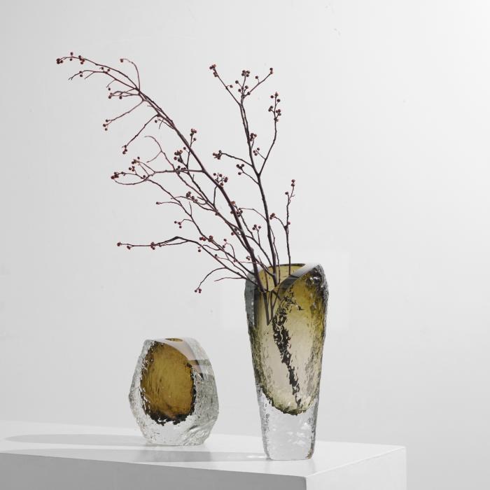 Creative  Transparent&Colored Glass Vase