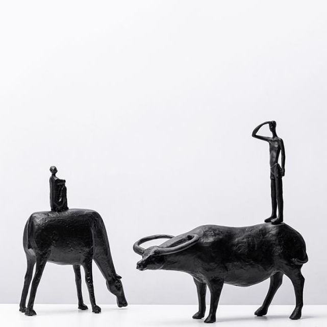 Resin Sculpture of Herdsman