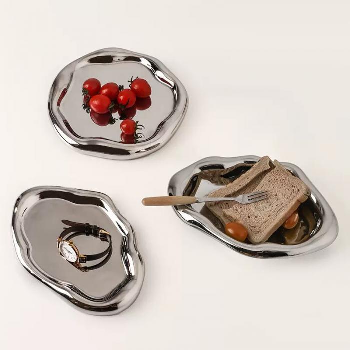 Ceramic&Metal  Jewelry Tray