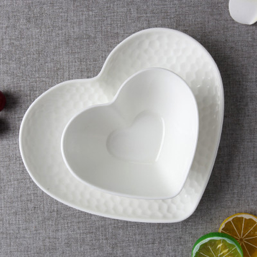 Heart-shape Relief  Bone China Colored Cutlery Sets