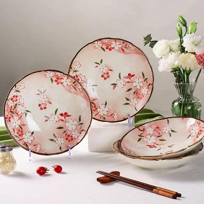 Cherry Blossoms  Porcelain Colored Cutlery Sets