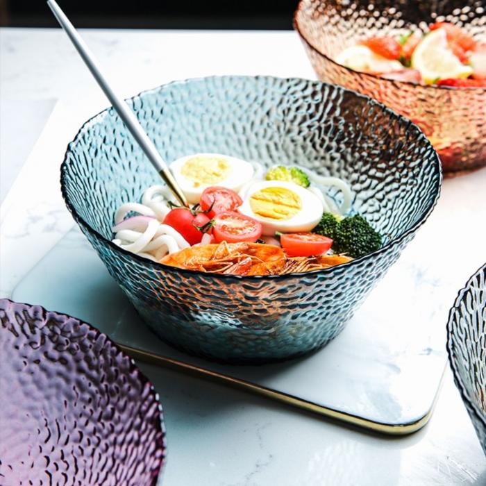 Colored Salad Glass  Bowls