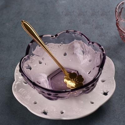 Colored Flower-shaped Ice-cream  Bowls