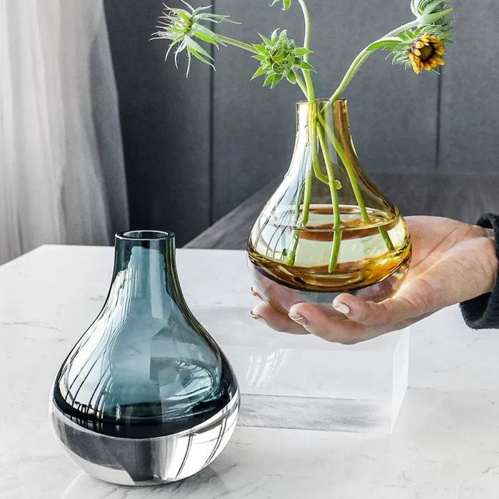 Water Drop-shaped Glass Vase