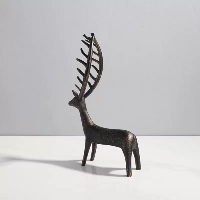 Alloy Deer-Shaped  Tabletop Decoration