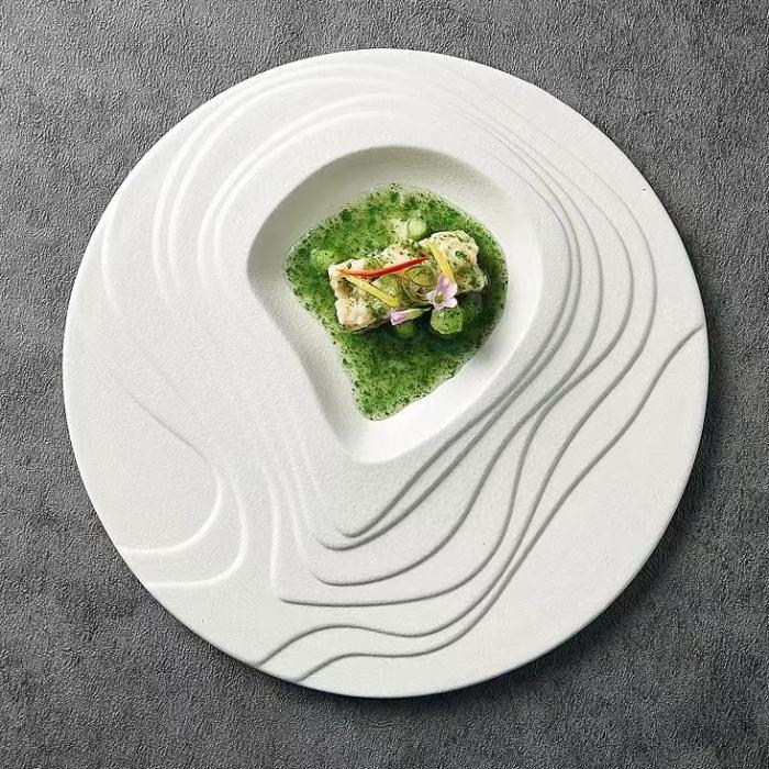 Terraced-shaped Ceramic Dish