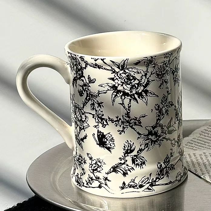 Porcelain Floral Mug