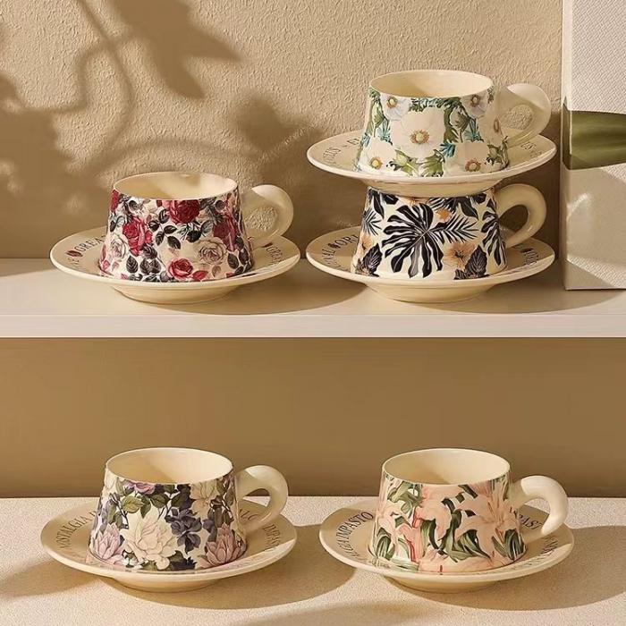 Ceramic Tapered Coffee Cup Set