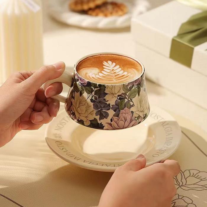 Ceramic Tapered Coffee Cup Set