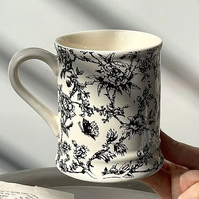 Porcelain Floral Mug