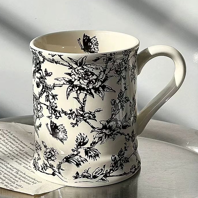 Porcelain Floral Mug