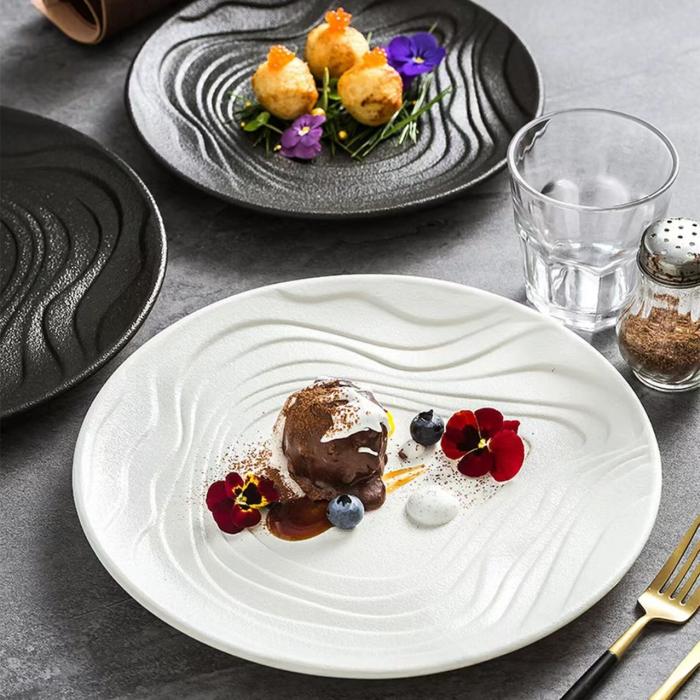 Water Ripple Surface Porcelain Dish