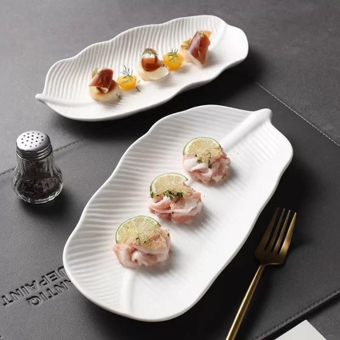 Leaf-shape Bone China Dish(Shallow)