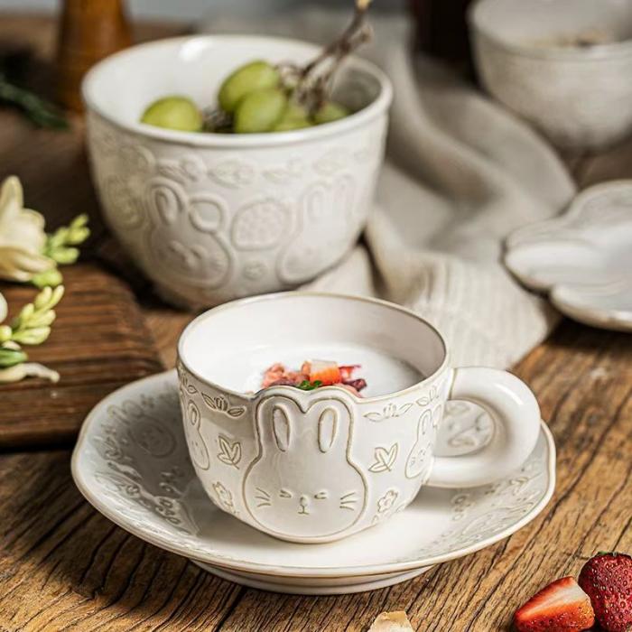 Relief Ceramic Japanese-style Cultery Set